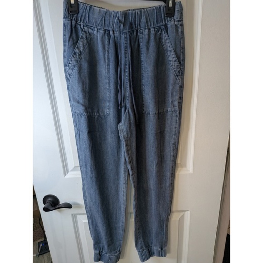 Velvet Heart Blue Tencel Lyocell Drawstring‎ Jogger Pants WTT-1821 XS